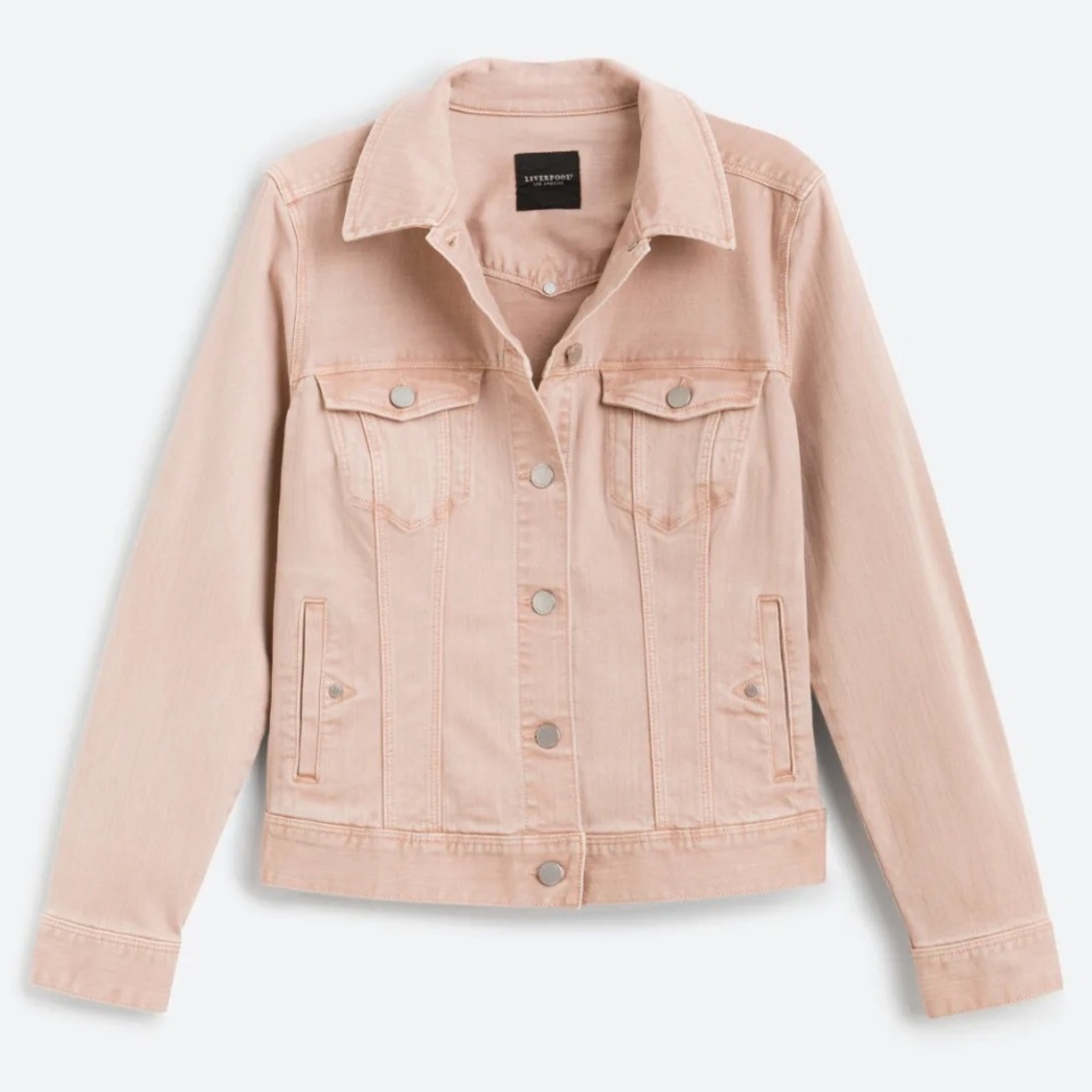 NWT Liverpool Temma Pink Denim Jacket